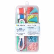 Набор инструментов для вязания (счетчики рядов, иглы, наконечники для спиц, маркировочные кольца,др)