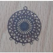 02.16 Подвеска « Филигрань круг» 20*22мм. никель