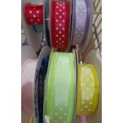 Лента капроновая 25мм. + атлас горох