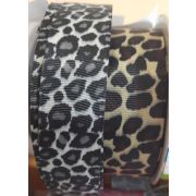 Лента репсовая с рисунком 25 мм. «Леопард»