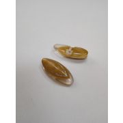 Пуговицы1130 - 25*12 мм.темно-бежевый