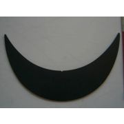 Козырек черный для кепки 45мм*145мм плоский
