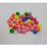 Бусина 05мм. шар пластик яркий матовый
