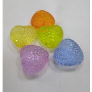 Бусина в форме сердца пластик 25*25мм