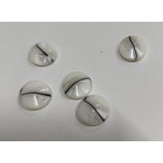 Пуговицы 119 15мм.белый с черной полосой