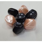 Бусина «кривые грани» 12*18мм.перламутр