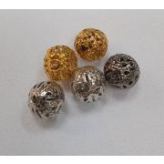 Бусина ажурная 06мм. металл