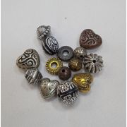 Бусина пластик под металл