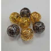 Бусина ажурная 16мм металл