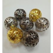 Бусина ажурная 20мм металл