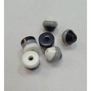 Бусина полоска 7*10мм.монохром