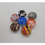 Бусина с принтом 17мм.