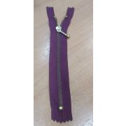 Молния металл 14-16см. Тип 3 под золото