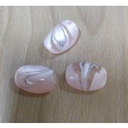 Пуговицы 343 24*18 розовый