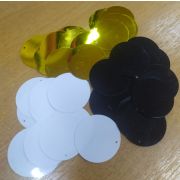 Пайетки круглые 40мм. отверстие сбоку 5гр.