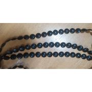 Пластиковые полусферы 10мм. черные на нити