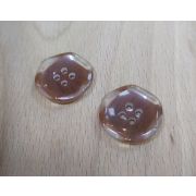 Пуговицы 873 22мм коричневый многогранник