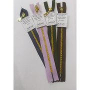 Молния трактор 20см Тип 3 декоративный под золото