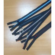 Молния трактор разъемная 77 см декоративная черная цветные зубчикиТип 5