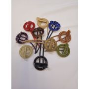 Застежка 0015 60 кольцо+навесная пуговица блеск 100*39мм