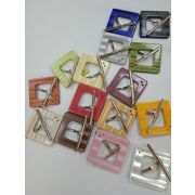 Застежка 0067 квадрат 60*55мм пластик, металл