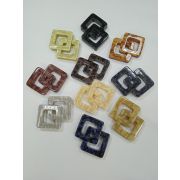 Застежка 0015 78 2квадрата на ммагните пластик 70*50мм