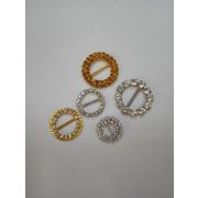 4.06 Пряжка круглая со стразами