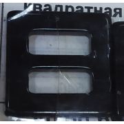 Пряжка пластик черная квадратная на ремешек 13мм