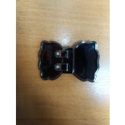 Пряжка  черная лаковая на ремень 50мм