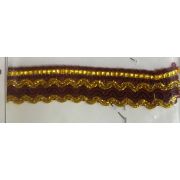 Кружево 15мм. с металлизированной нитью