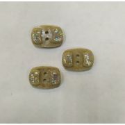 Пуговицы1415 16*23мм бежевый блеск