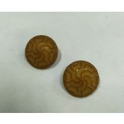 Пуговицы1463 17мм коричневый разводы