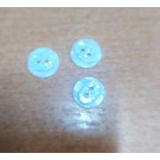 Пуговицы1489 13мм белый серебринка