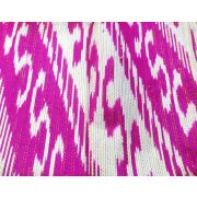 Плательная 70см. зигзаг розово-белый