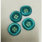 Пуговицы1534 17мм бирюза квадрат