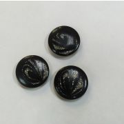 Пуговицы1558 25мм черный блестки