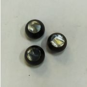 Пуговицы1575 14мм черный сбежевым