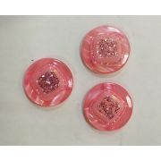 Пуговицы 024 21мм розовый блеск