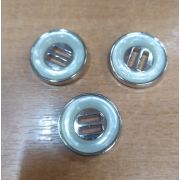 Пуговицы 778 25мм молочный металл