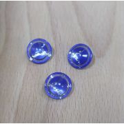 Пуговицы 309 15мм синий полоса серебро