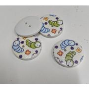 Пуговицы 109 20мм.белый с гусиничками