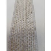 Лента плетеная отделочная 48мм. цвет лен