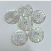 Пуговицы 009 22мм.цвет-белый полоса