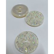 Пуговицы 062 31мм.молочный блеск