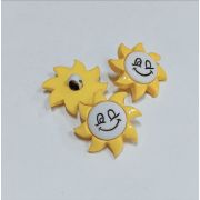 Пуговицы 065 21мм. желтое солнце