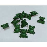 Пуговицы 067 17мм.зеленый мишка