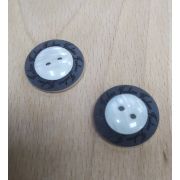 Пуговицы 810 23мм черно-белый