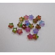 Бусина звездочка акрил 7мм. ассорти
