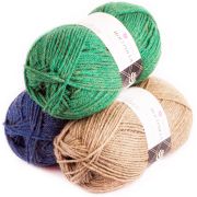 Пряжа «Носочная» 100гр.50% шерсть, 50% акрил объемный