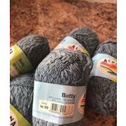 Пряжа «Betty» 50гр, 100м. 87% хлопок,13%вискоза (Уценка)